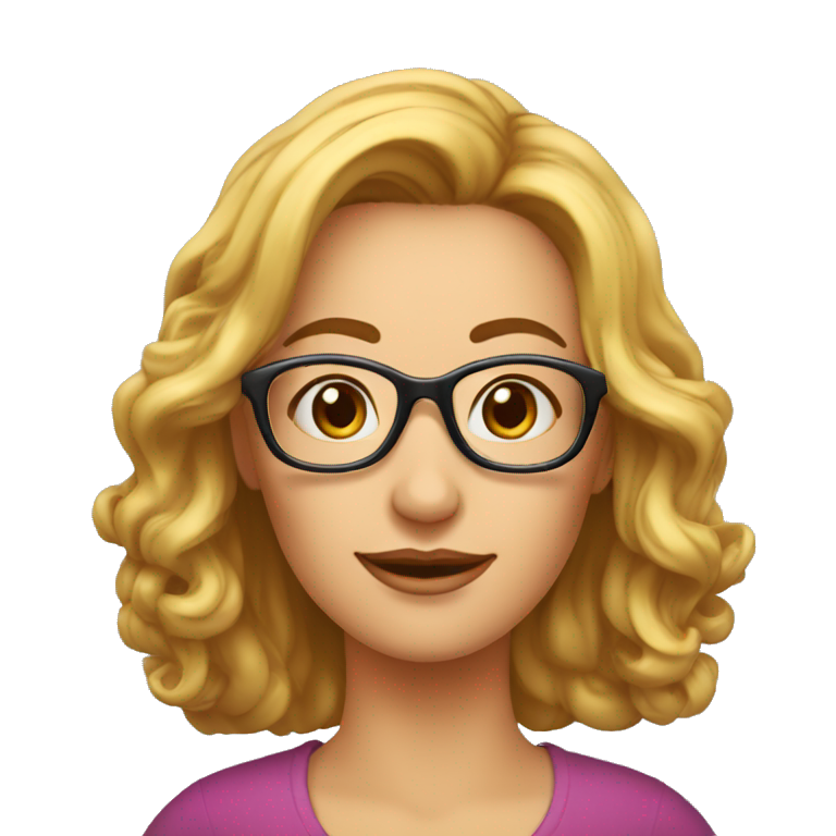 Vrouw Blond Haar Ai Emoji Generator