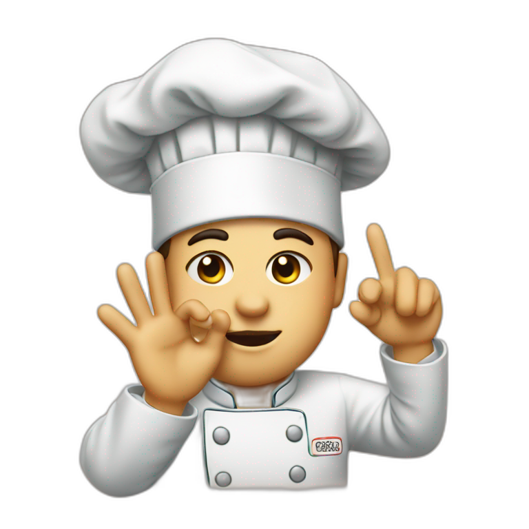 Chef Kissing His Fingers After Making A Good Meal Ai Emoji Generator