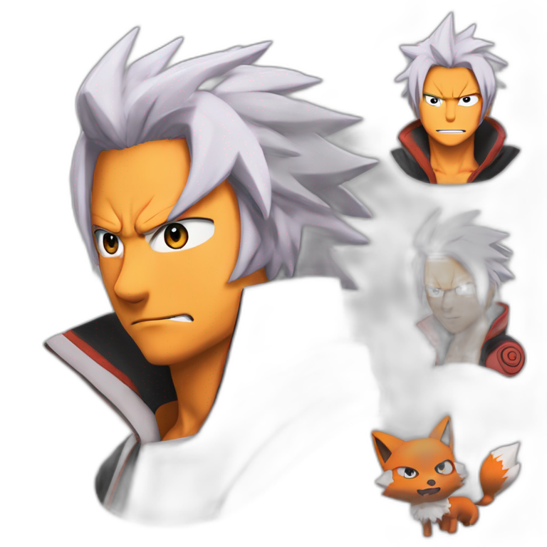 Démon renard a neufs quoeux kutama naruto AI Emoji Generator