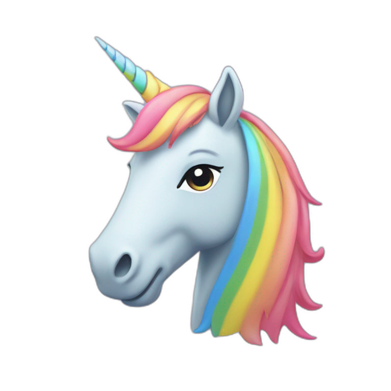 Licorne Sur Arc En Ciel Ai Emoji Generator