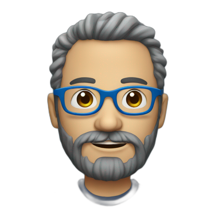 Hombre Con Barba Y Lentes Ai Emoji Generator