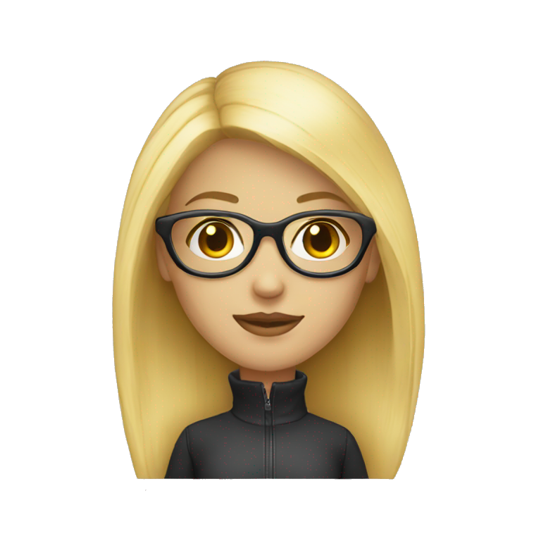 Fille Blonde A Lunette Ai Emoji Generator