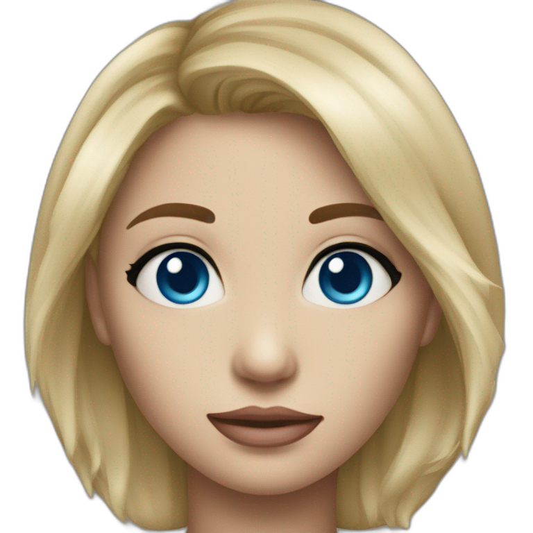 Blonde Au Yeux Bleu AI Emoji Generator