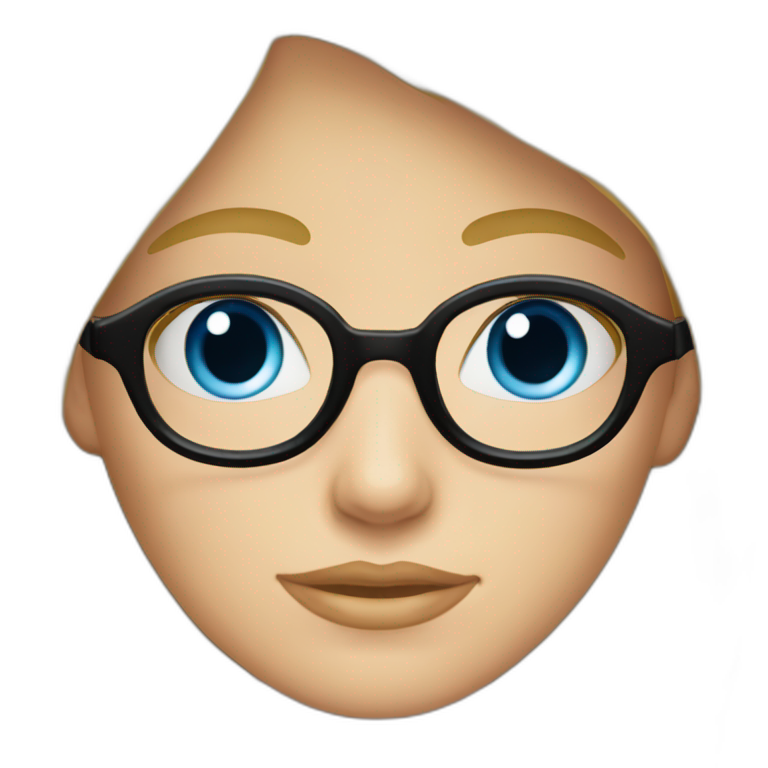 Fille Blonde Au Yeux Bleu AI Emoji Generator