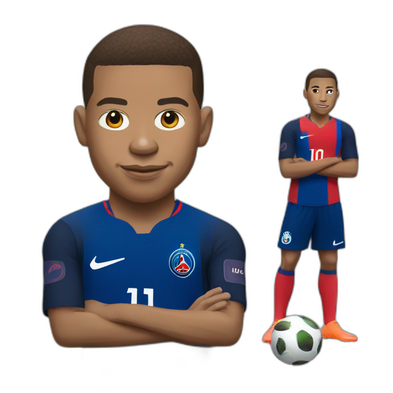 Kylian Mbapp Psg Player Ai Emoji Generator