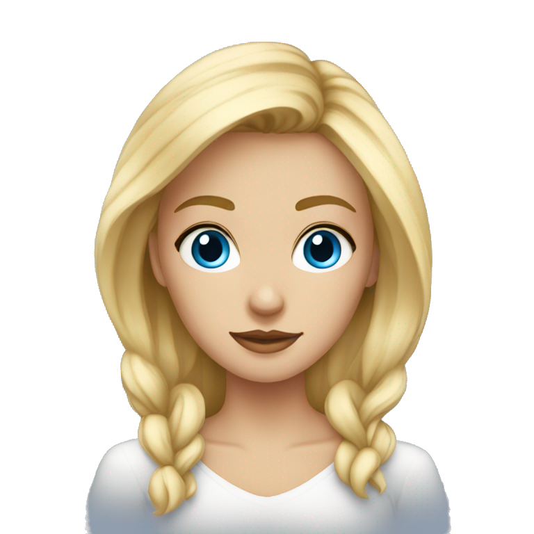 Blonde Au Yeux Bleu Ai Emoji Generator