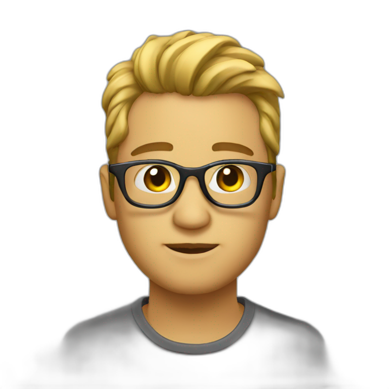 Hombre Con Lentes Sonriendo Ai Emoji Generator