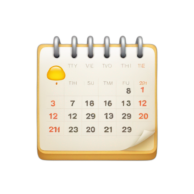 Moving Calendar Ai Emoji Generator