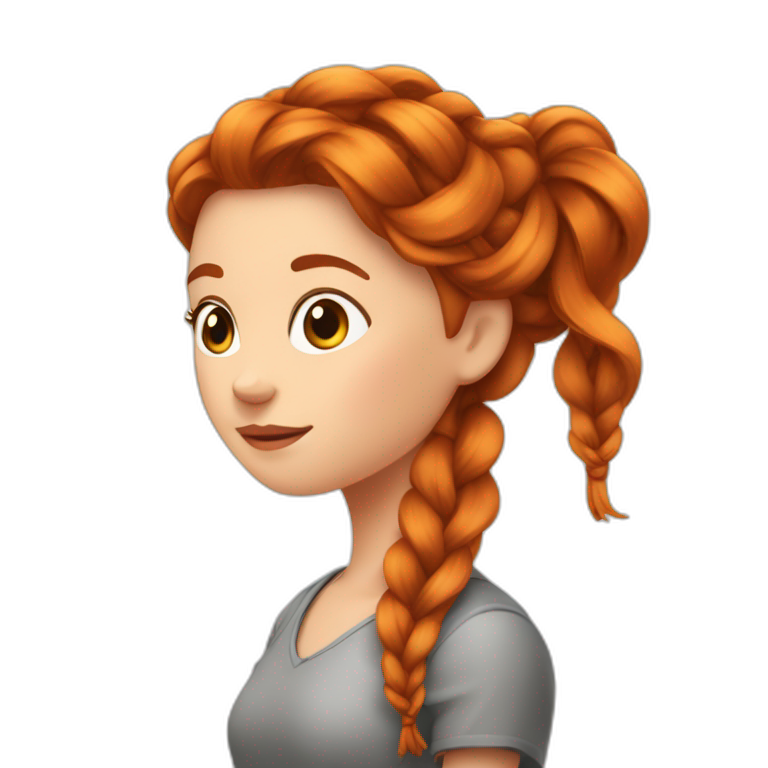 Rousse Avec Un Tablier Ai Emoji Generator