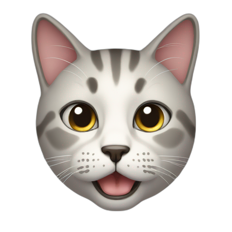 Cat With Bow And Pleading Eyes Holding A Cupcake Ai Emoji Generator