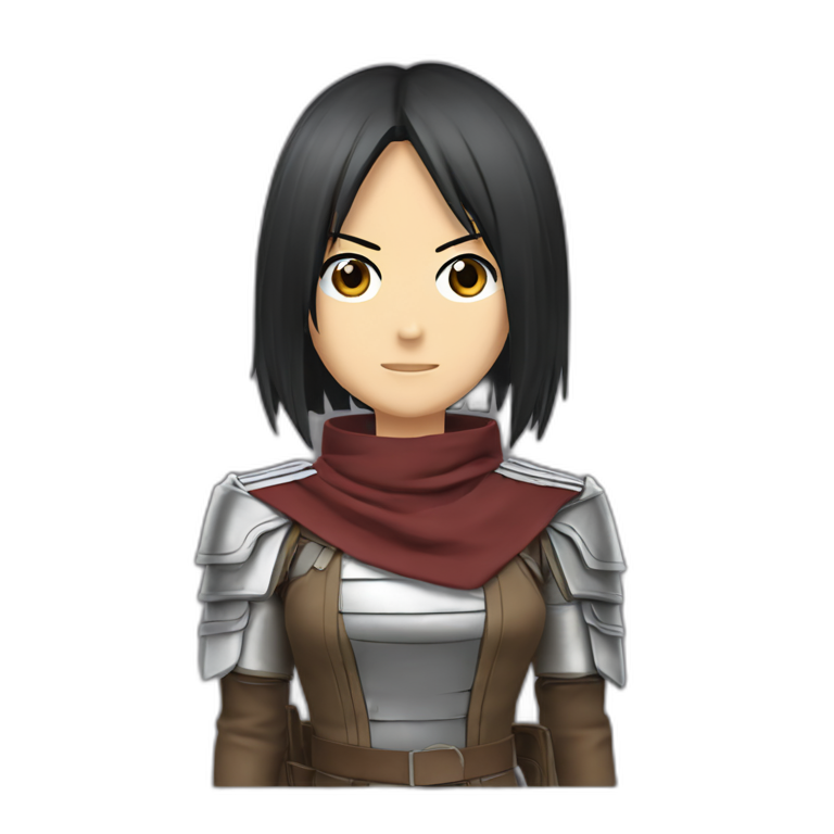 Mikasa Ackerman Eat Ice Cream AI Emoji Generator