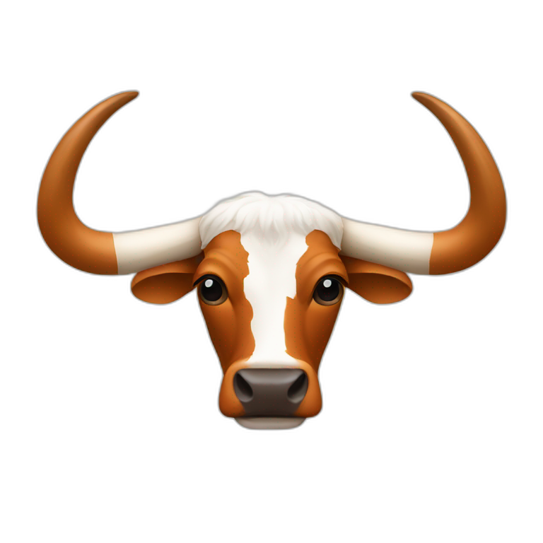 Texas Longhorn Really Long Long Horns AI Emoji Generator