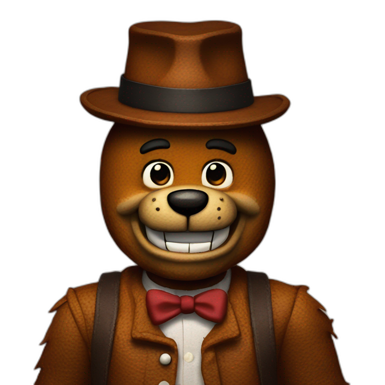 Freddy Fazbear Face Emoji | AI Emoji Generator