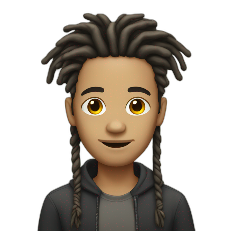 A Black Man With Dreadlocks Ai Emoji Generator