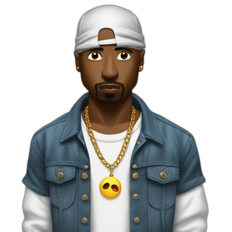 2Pac bandana | AI Emoji Generator