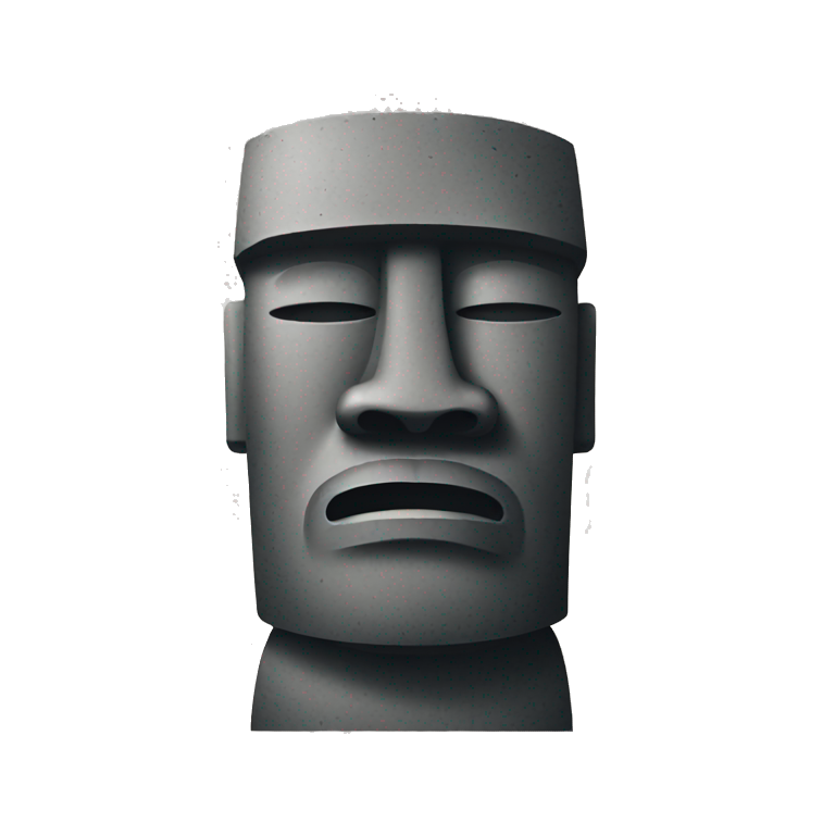 moai wearing sunglasses | AI Emoji Generator