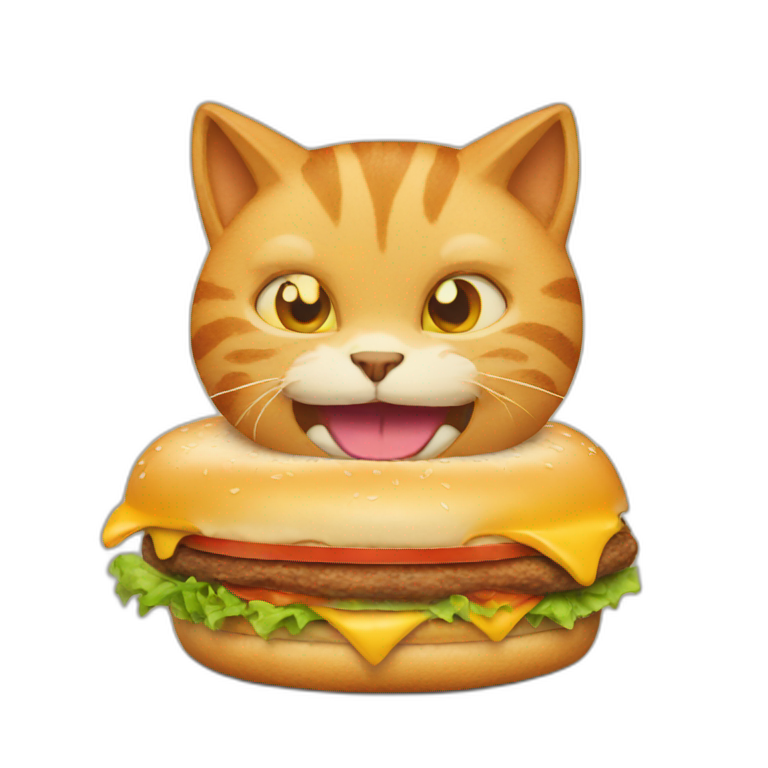 Cat eat poutine | AI Emoji Generator