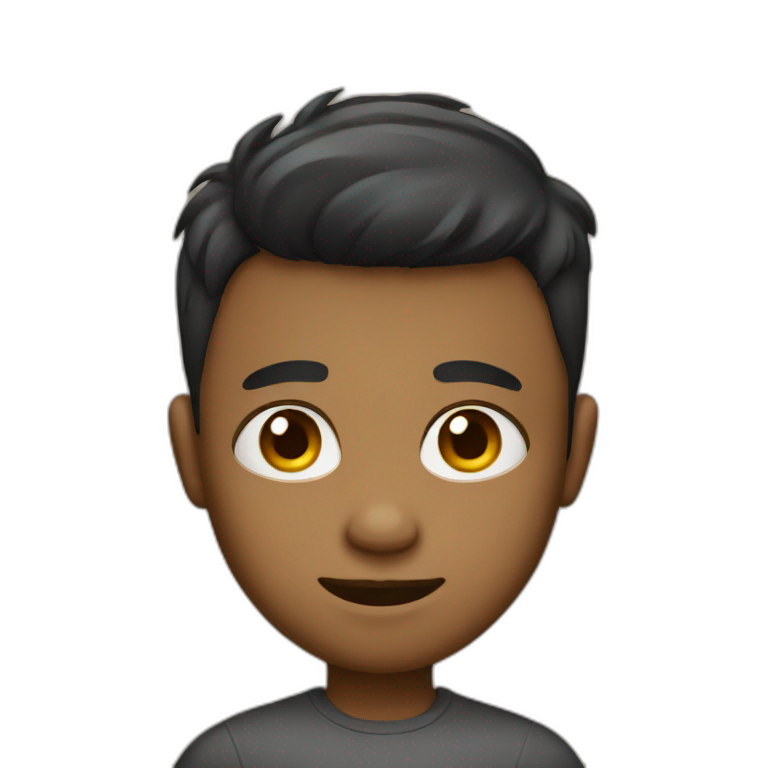 confused boy with hand in head | AI Emoji Generator