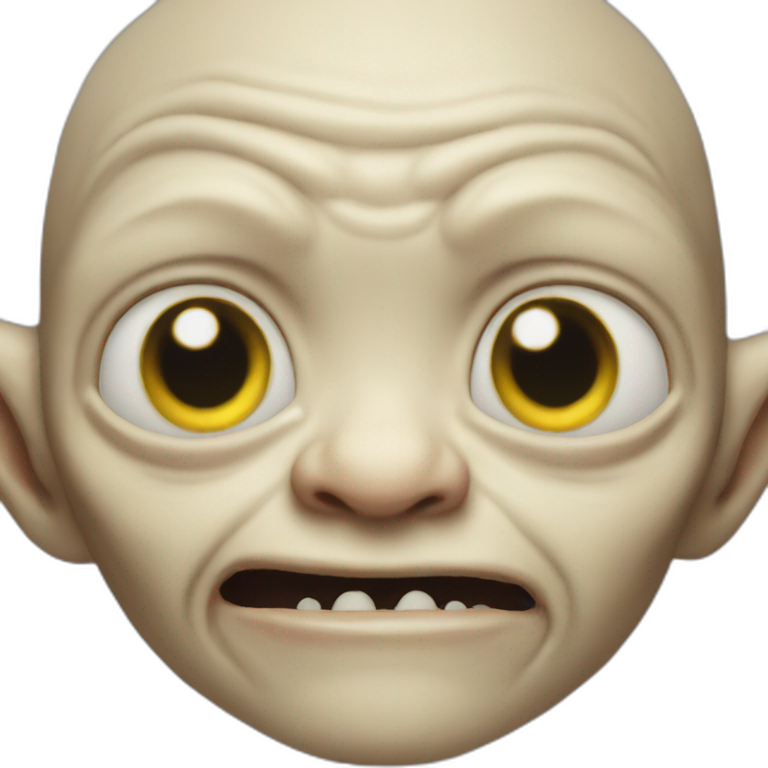 gollum excited | AI Emoji Generator