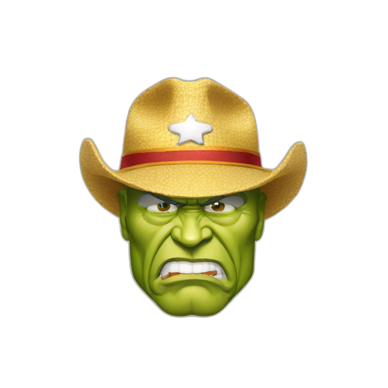 hulk hogan with a baseball cap | AI Emoji Generator