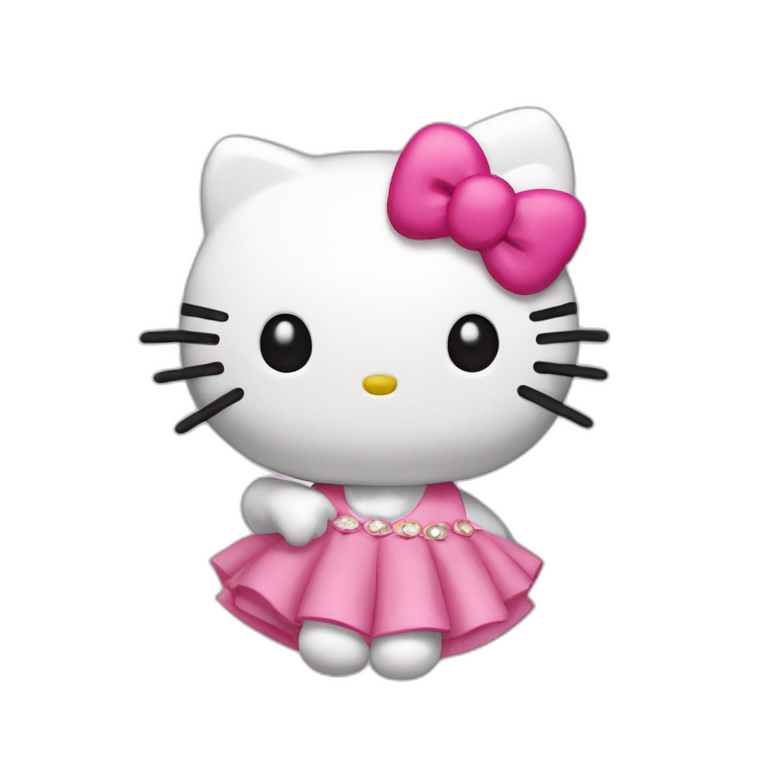 Hello kitty coquette | AI Emoji Generator