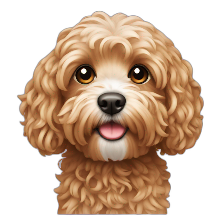 Blonde cavapoo | AI Emoji Generator