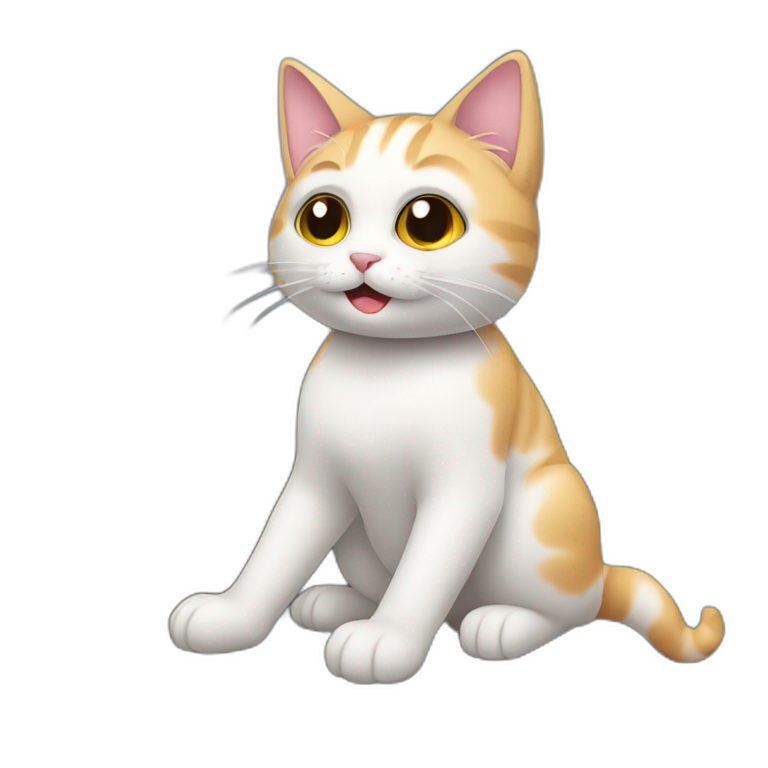 A cat sitting on top of a washing machince | AI Emoji Generator