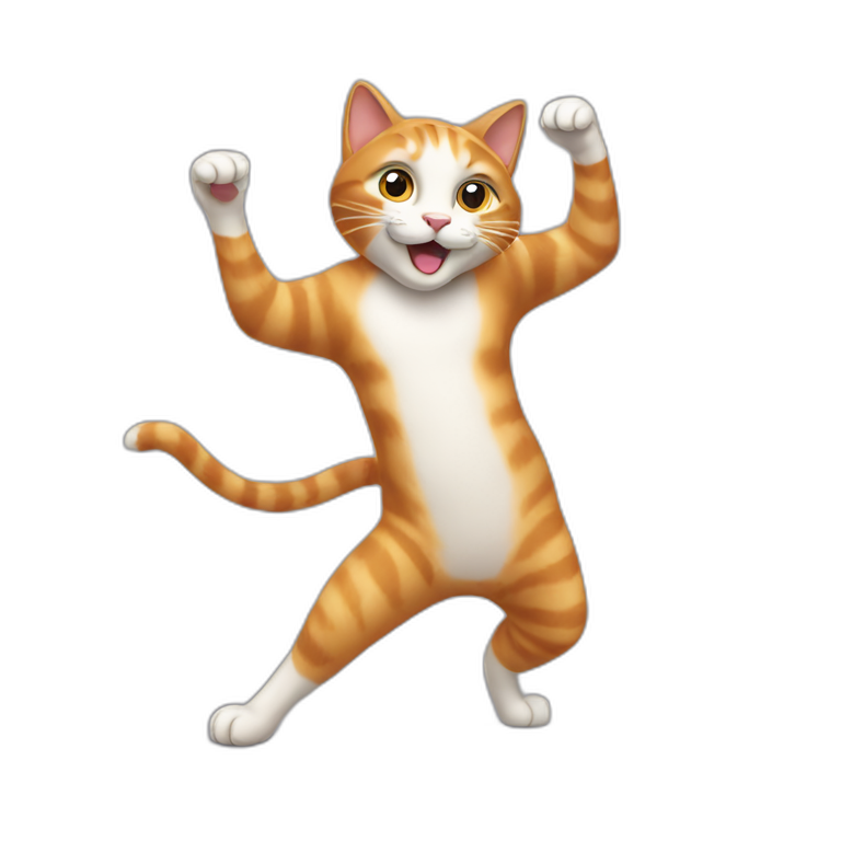 Cat dancing | AI Emoji Generator