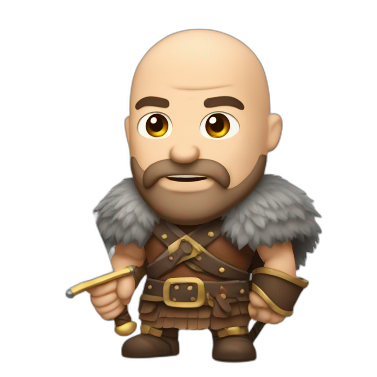 barbarian with sword | AI Emoji Generator