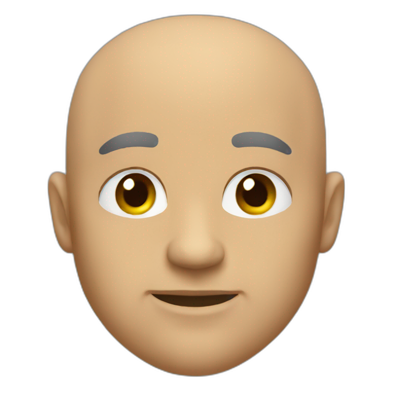 Red beard bald head | AI Emoji Generator