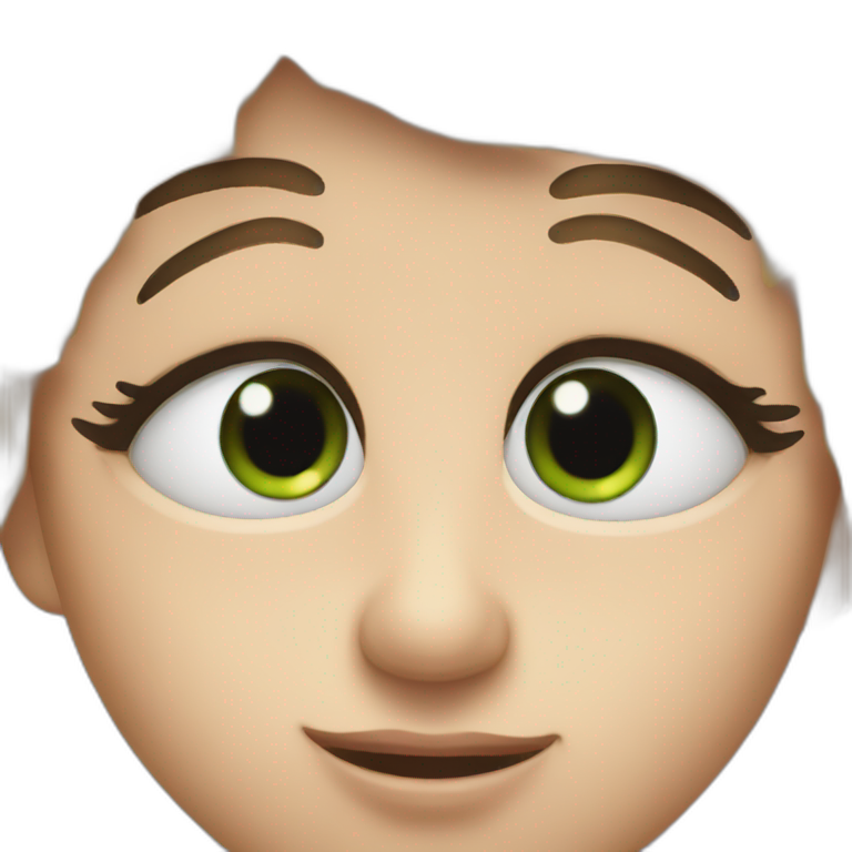 girl with eyelashes | AI Emoji Generator