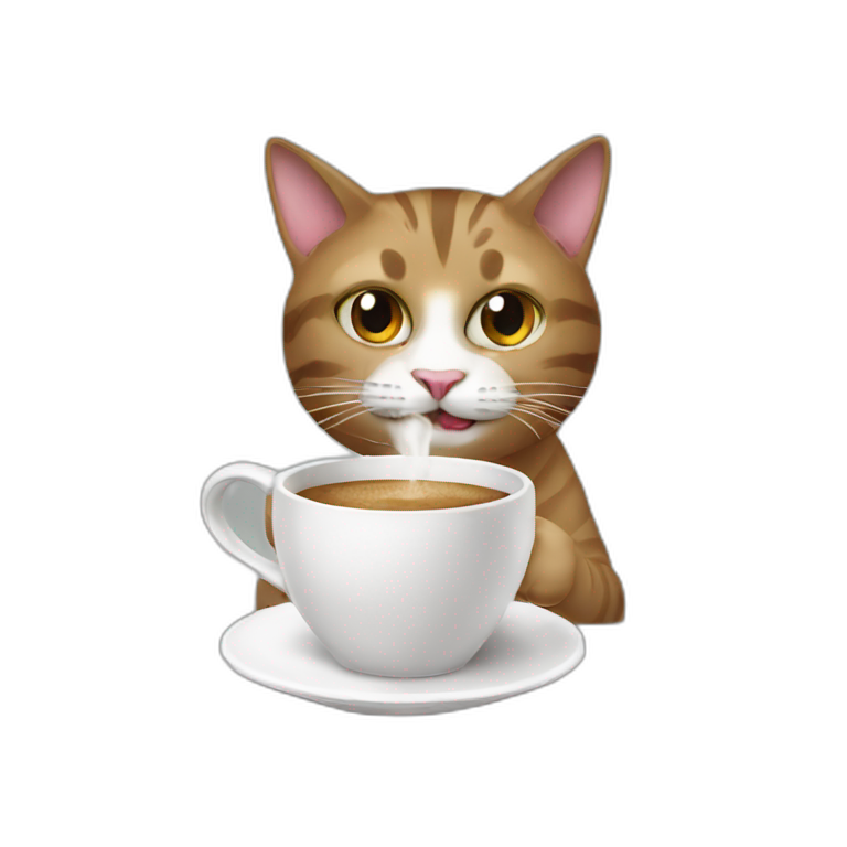 Cat coffee | AI Emoji Generator