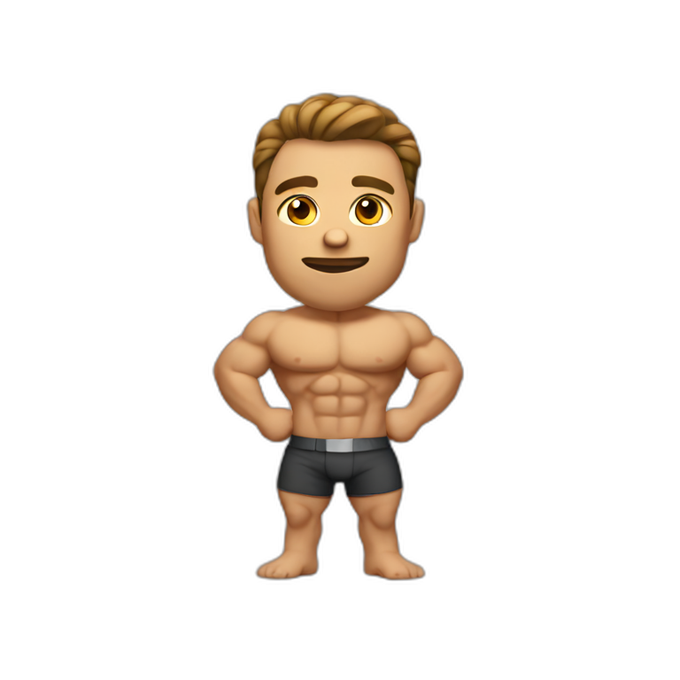 Handsome hunk | AI Emoji Generator