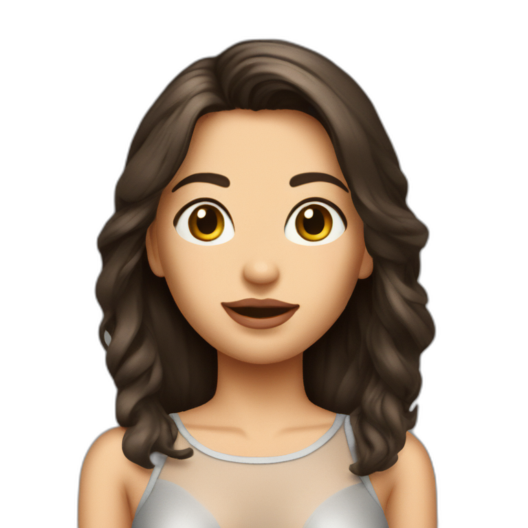 Brunette Girl Wearing A Seethrough Shirtbig Tits Ai Emoji Generator 0861