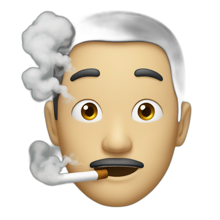 dashing emoji smoke | AI Emoji Generator