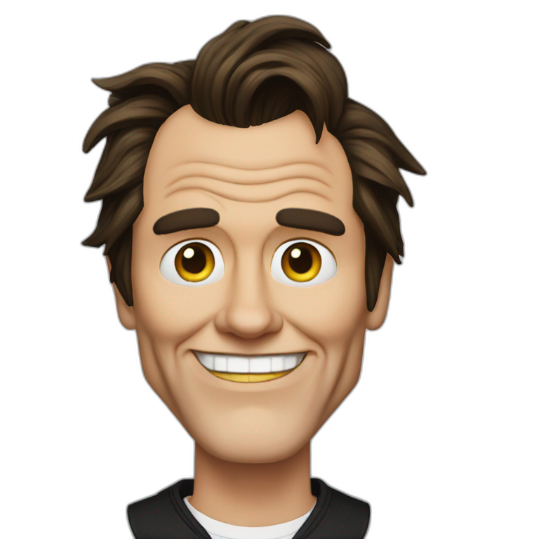 jim carrey from the movie the mask wearing cat ears | AI Emoji Generator