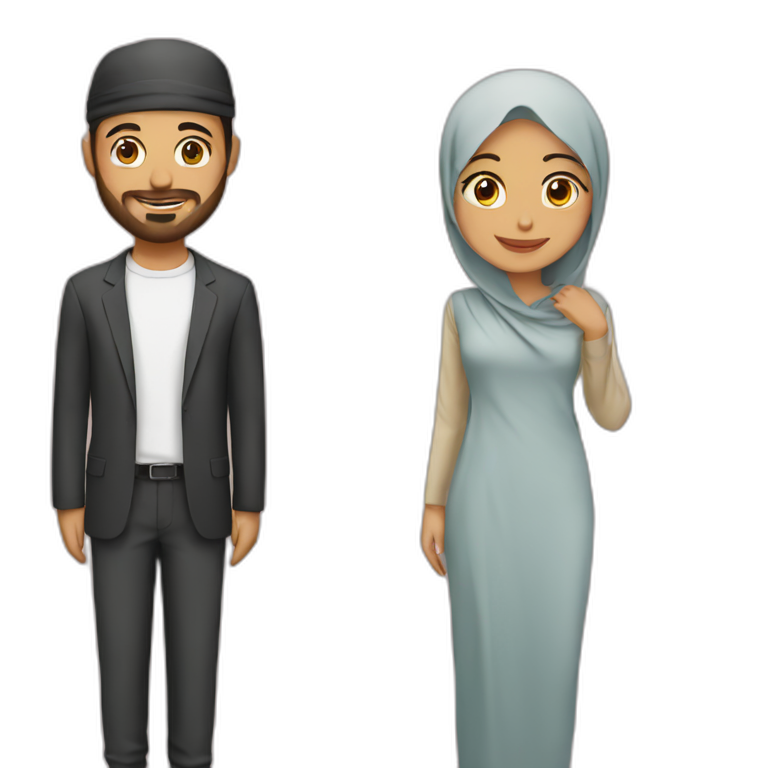 muslim with a yarmulke | AI Emoji Generator