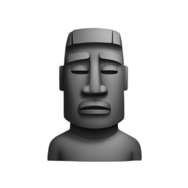 moai wearing sunglasses | AI Emoji Generator