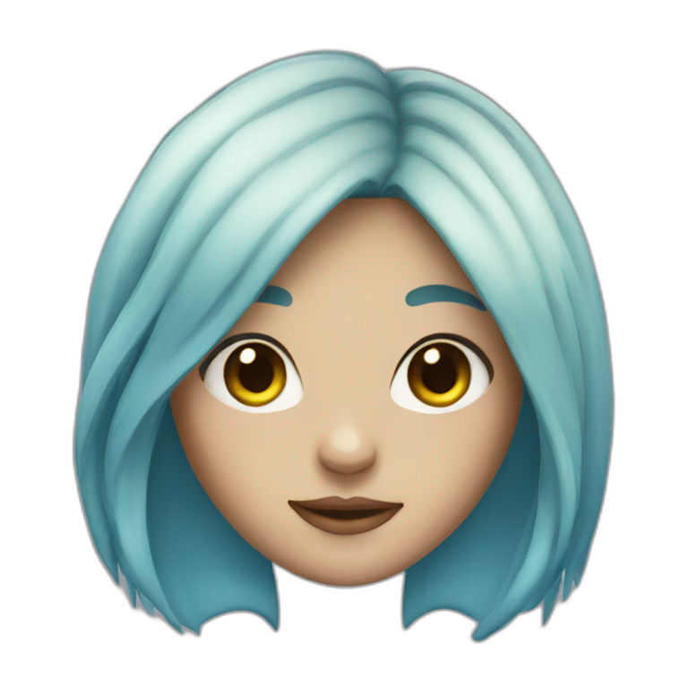 Beutiful girl yelow hair | AI Emoji Generator