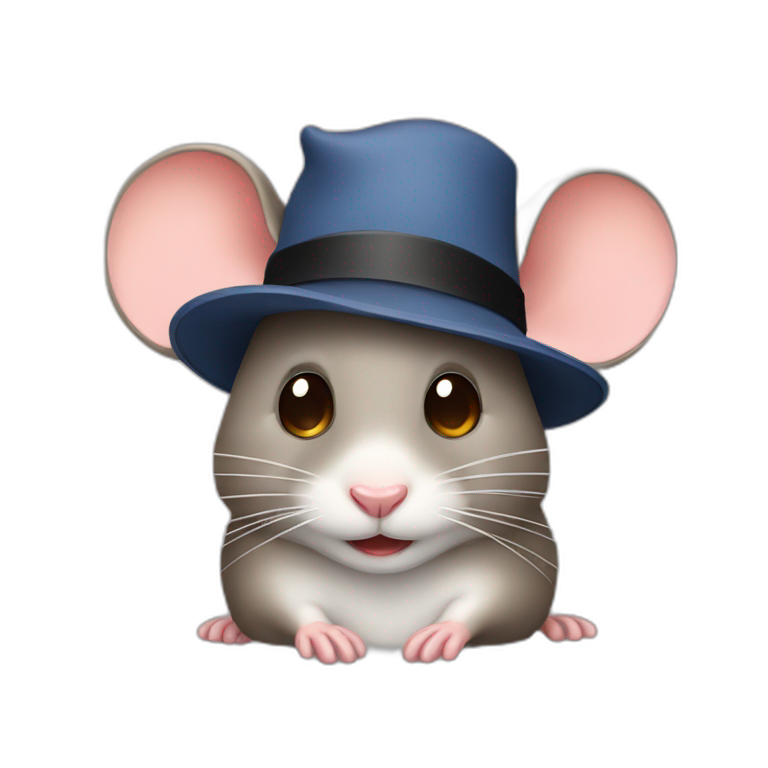 a mouse with cry and happy | AI Emoji Generator