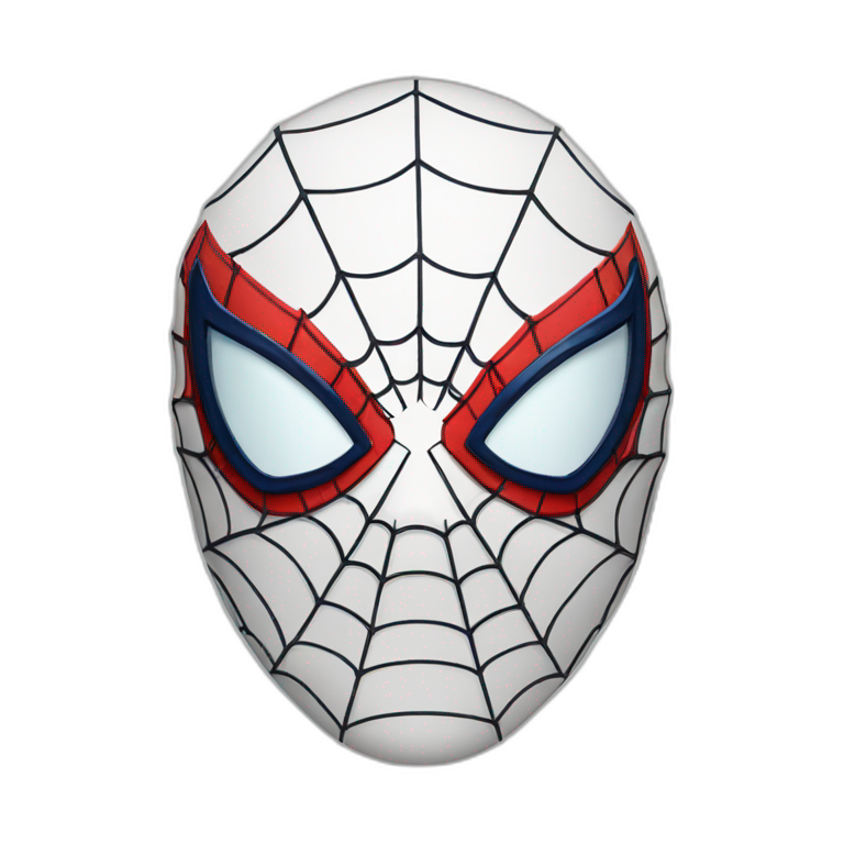 black spider man face mask | AI Emoji Generator