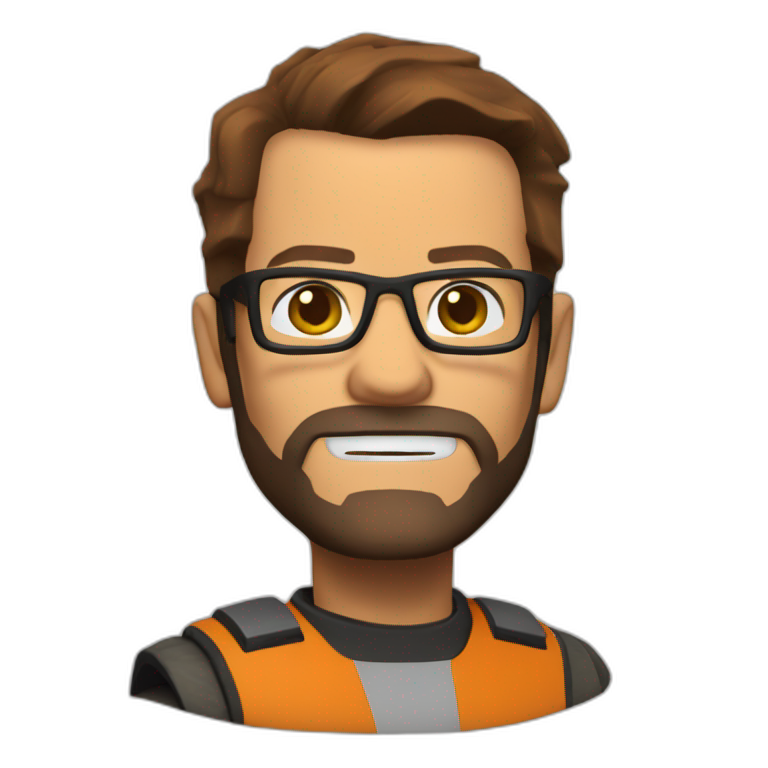 gordon freeman, Frowning Face | AI Emoji Generator