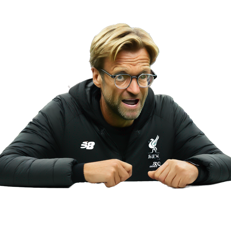 Klopp biting nails | AI Emoji Generator