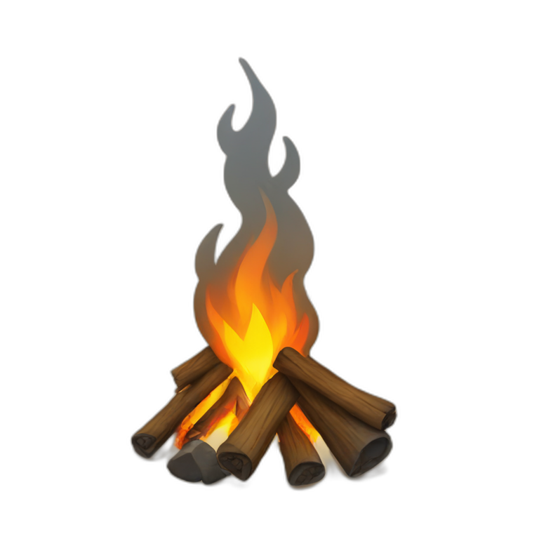 dark souls bonfire with a sword in the middle of the bonfire | AI Emoji ...