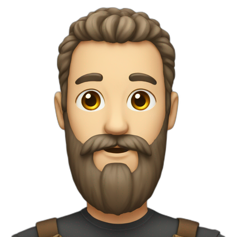 long-hair-and-beard | AI Emoji Generator