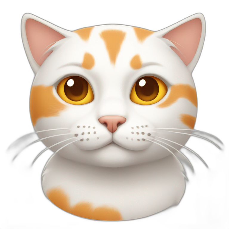 orange white cat | AI Emoji Generator