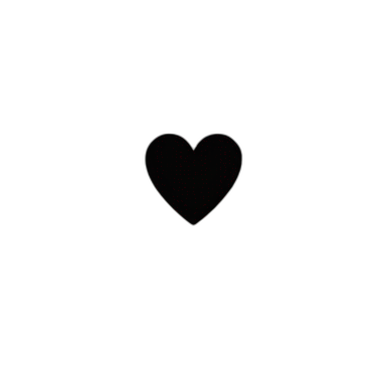 Glow with black heart | AI Emoji Generator