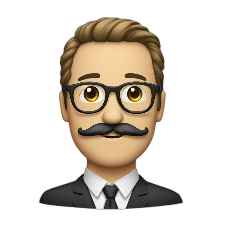 Man with a mustache | AI Emoji Generator