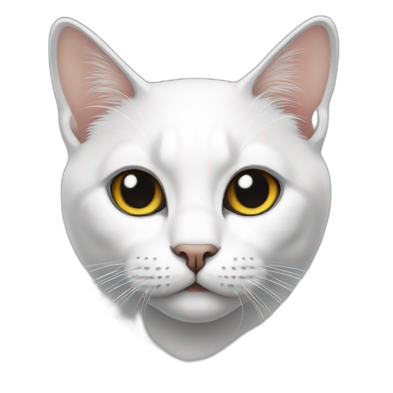 Cat White | AI Emoji Generator