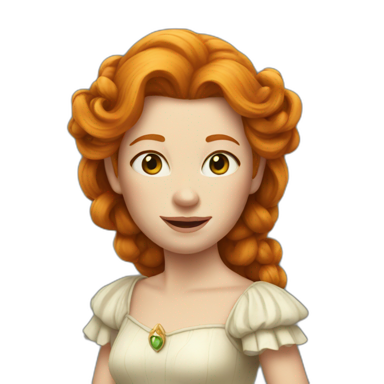 Ginger queen AI Emoji Generator